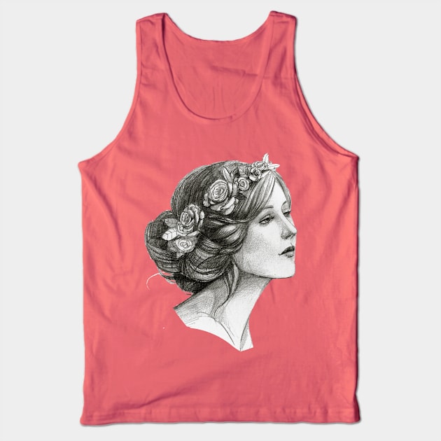 A Beautiful Woman Tank Top by Madhav